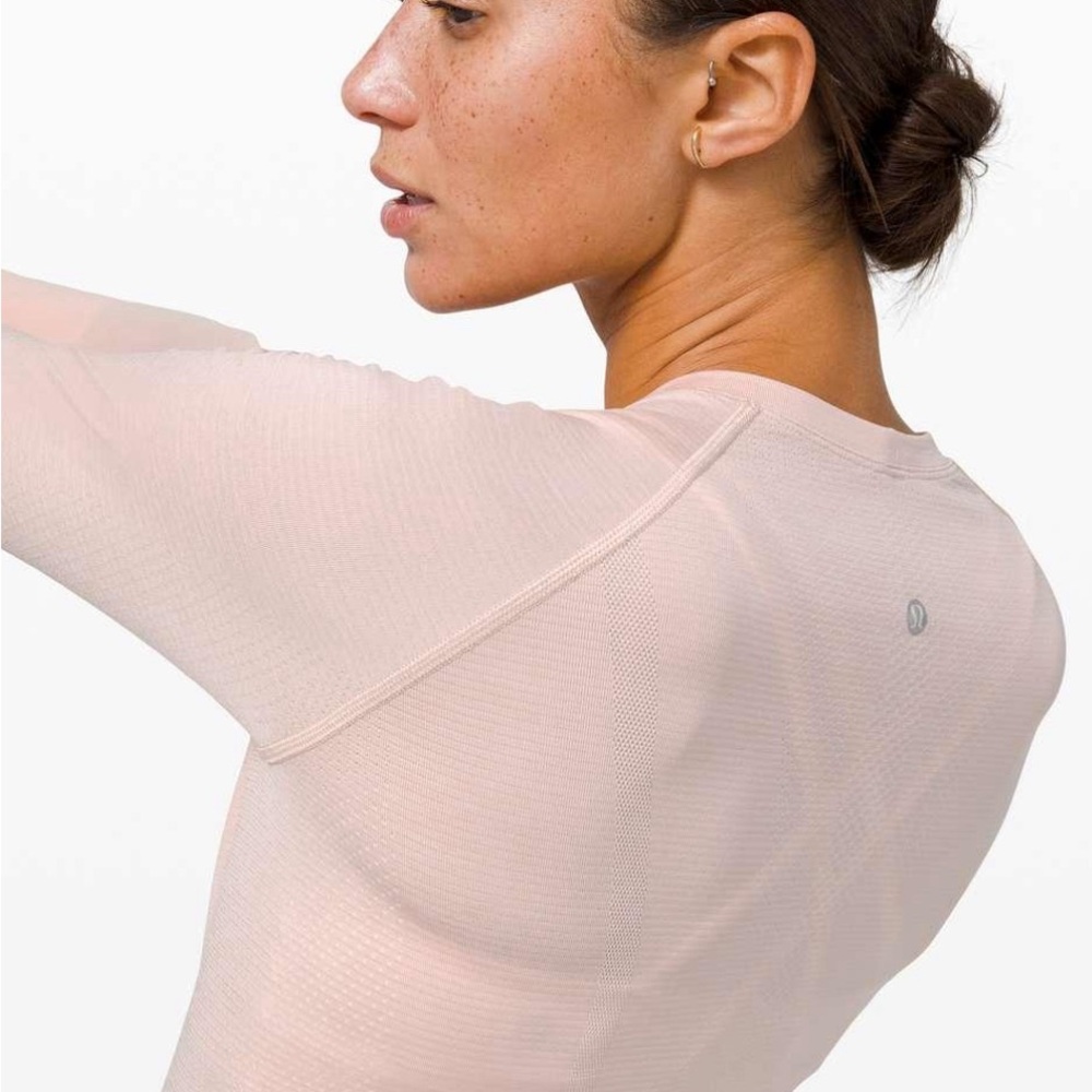lululemon pink long sleeve swiftly tech